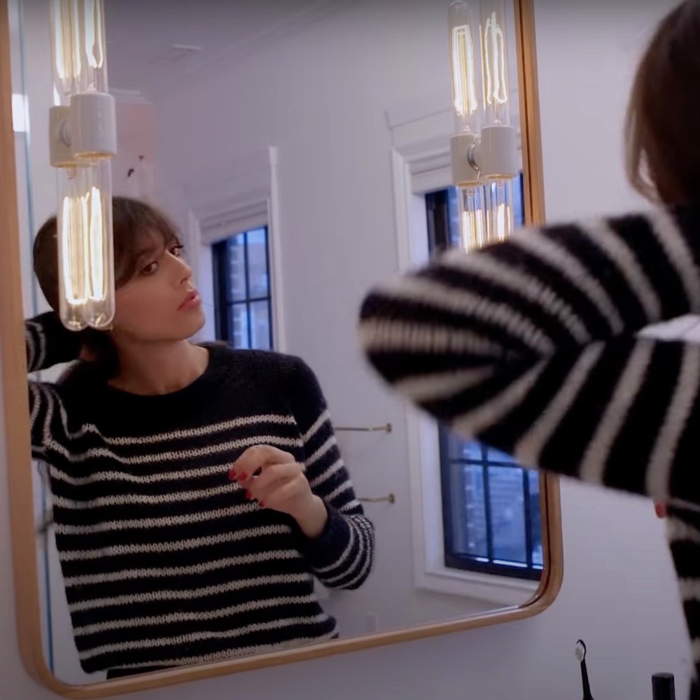 IRO Black and White Striped Sweater